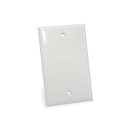 Bestlink Netware Smooth Face Keystone Wallplate- Blank- White 101836WT